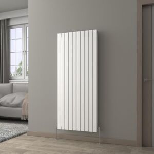 NRG 1600 x 680 mm Vertical Column Radiator Gloss White Double Flat Panel Designer Radiator Bathroom Central Heating with One Pair of Free Modern Angle Valves NRG 1600 x 680 mm Vertical Column Radiator Gloss White Double Flat Panel Designer Radiator Bathroom Central Heating with One Pair of Free Modern Angle Valves