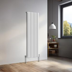NRG 1600x472mm Vertical Oval Single Panel Heater Column Radiator Central Heating Radiators Designer Tall Radiators Gloss White NRG 1600x472mm Vertical Oval Single Panel Heater Column Radiator Central Heating Radiators Designer Tall Radiators Gloss White