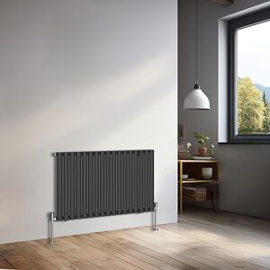 NRG 600x1003mm Horizontal Oval Single Panel Radiator Heater Column Radiator Central Heating Radiators Black NRG 600x1003mm Horizontal Oval Single Panel Radiator Heater Column Radiator Central Heating Radiators Black