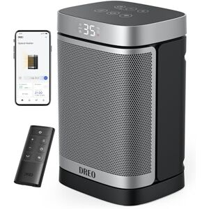 Dreo 1500W Smart Space Heaters for Indoor Use, Portable Heater with 70°Oscillation, WiFi Alexa & Google Assistant Electric Heater, with Thermostat & Remote, Safety Small Heater for Office Home Dreo 1500W Smart Space Heaters for Indoor Use, Portable Heater with 70°Oscillation, WiFi Alexa & Google Assistant Electric Heater, with Thermostat & Remote, Safety Small Heater for Office Home