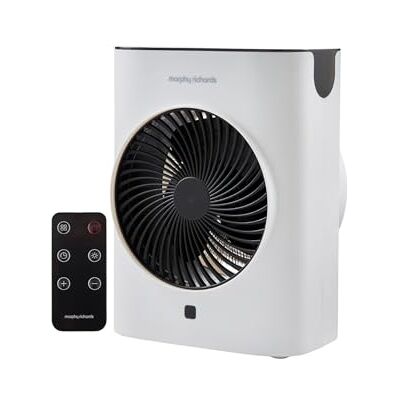 Morphy Richards HeatFlux 2kw Upright Fan Heater, Remote Control, 20m2, Anti-Freeze, Adjustable Thermostat, Timer, Touch LED Display, Low Noise, Auto Switch Off, Overheat Protection, White, 825200 Morphy Richards HeatFlux 2kw Upright Fan Heater, Remote Control, 20m2, Anti-Freeze, Adjustable Thermostat, Timer, Touch LED Display, Low Noise, Auto Switch Off, Overheat Protection, White, 825200
