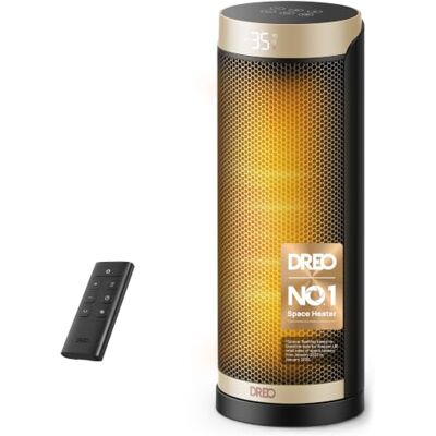 Dreo Solaris Slim H3 Space Heater - Fast Heating, 1800W, Remote Dreo Solaris Slim H3 Space Heater - Fast Heating, 1800W, Remote