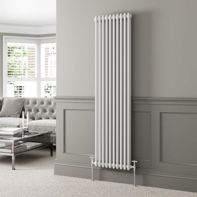 Park Lane - Traditional Colosseum Double Bar Radiator - White Park Lane - Traditional Colosseum Double Bar Radiator - White