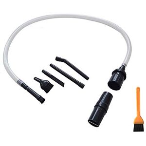 EZ SPARES 7PCS Micro Vacuum Attachment 7 Piece Kit Keyboard Crevice Cleaning Tool Brush Kit EZ SPARES 7PCS Micro Vacuum Attachment 7 Piece Kit Keyboard Crevice Cleaning Tool Brush Kit