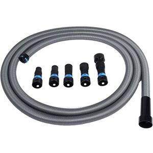Cen-Tec Systems 94709 Quick Click 16 Ft. Hose for Home and Shop Vacuums with Expanded Multi-Brand Power Tool Adapter Set for Dust Collection, Silver Cen-Tec Systems 94709 Quick Click 16 Ft. Hose for Home and Shop Vacuums with Expanded Multi-Brand Power Tool Adapter Set for Dust Collection, Silver