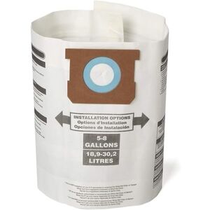 Craftsman 38767 General Purpose Wet Dry Vac Dust Collection Bags for 5 to 8 Gallon Shop Vacuums, 3-Pack Craftsman 38767 General Purpose Wet Dry Vac Dust Collection Bags for 5 to 8 Gallon Shop Vacuums, 3-Pack