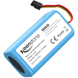 Keenstone Replacement Battery for Conga 1290, Conga 1390, Conga 1490, Conga 1490 and Conga 1590, 14.4V 2600mAh Li-ion Keenstone Replacement Battery for Conga 1290, Conga 1390, Conga 1490, Conga 1490 and Conga 1590, 14.4V 2600mAh Li-ion