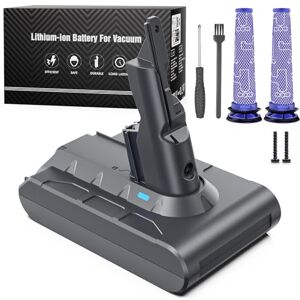 Keenstone Battery for Dyson V7-6500mAh Replacement Battery for Dyson V7 SV11 Compatible with V7Animal V7Absolute V7Fluffy V7Trigger V7Motorhead V7Total Vacuum Cleaner Keenstone Battery for Dyson V7-6500mAh Replacement Battery for Dyson V7 SV11 Compatible with V7Animal V7Absolute V7Fluffy V7Trigger V7Motorhead V7Total Vacuum Cleaner