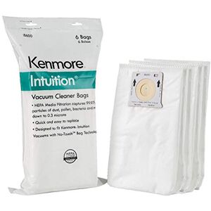 Kenmore IB600 HEPA Replacement Intuition Upright Vacuum Cleaner Bags for BU4022, BU4020, BU4018, BU4050, White Kenmore IB600 HEPA Replacement Intuition Upright Vacuum Cleaner Bags for BU4022, BU4020, BU4018, BU4050, White