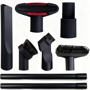 GIBTOOL 8 Pack Vacuum Attachments for Shop Vac Accessories 1 1/4" 2 Vacuum Extension Wand, 1 1/4 inch (32 mm) & 1 3/8 inch (35 mm) Vacuum Hose Adapter, 1 1/4 inch Vacuum Cleaner Accessories Brush Kit GIBTOOL 8 Pack Vacuum Attachments for Shop Vac Accessories 1 1/4" 2 Vacuum Extension Wand, 1 1/4 inch (32 mm) & 1 3/8 inch (35 mm) Vacuum Hose Adapter, 1 1/4 inch Vacuum Cleaner Accessories Brush Kit