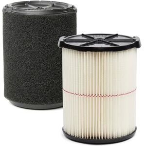 Craftsman CMXZVBE38779 Genuine General Purpose and Wet Application Wet Dry Vac Replacement Vacuum Filters for Most 5 to 20 Gallon Shop Vacuums, Easy Installation, Liquid and Dry Pick-ups Craftsman CMXZVBE38779 Genuine General Purpose and Wet Application Wet Dry Vac Replacement Vacuum Filters for Most 5 to 20 Gallon Shop Vacuums, Easy Installation, Liquid and Dry Pick-ups