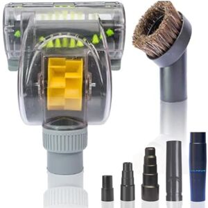 VACEXT Air Driven Turbo Brush Vacuums Nozzle Tool Pet Attachment Swivel Head Plus Vacuum Hose Adapter for Dyson V11 V10 V8 V7 V6 DC59 & More VACEXT Air Driven Turbo Brush Vacuums Nozzle Tool Pet Attachment Swivel Head Plus Vacuum Hose Adapter for Dyson V11 V10 V8 V7 V6 DC59 & More