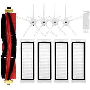 SONGRUI Replacement Spare Parts Compatible for Roborock E4, E5, S4, S4 Max, S5, S5 Max, S6, S6 MaxV Robotic Vacuum Cleaner Backup Kit with 1 Roller 4 Side Spin Brush 4 Hepa Filter Attachment SONGRUI Replacement Spare Parts Compatible for Roborock E4, E5, S4, S4 Max, S5, S5 Max, S6, S6 MaxV Robotic Vacuum Cleaner Backup Kit with 1 Roller 4 Side Spin Brush 4 Hepa Filter Attachment