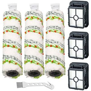 Lemige 3 Pack Multi-Surface Pet Brush Rolls 2788 and 3 Pack Vacuum Filters 1866 for Bissell CrossWave Max 2554 2590 2593 2596 for HydroSteam 35151 3515 35152 3513 3518 Vacuums, Part 1618641 & 1608684 Lemige 3 Pack Multi-Surface Pet Brush Rolls 2788 and 3 Pack Vacuum Filters 1866 for Bissell CrossWave Max 2554 2590 2593 2596 for HydroSteam 35151 3515 35152 3513 3518 Vacuums, Part 1618641 & 1608684
