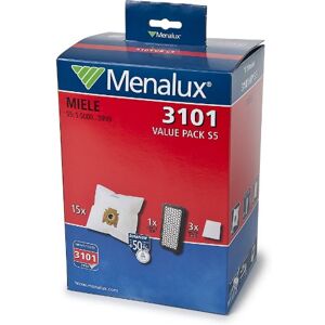 Menalux 3101VPS5 Economy Pack for Miele S5 / 5000 / S8 / 8000 Vacuum Cleaners 15 Dust Bags and 1 HEPA Filter Menalux 3101VPS5 Economy Pack for Miele S5 / 5000 / S8 / 8000 Vacuum Cleaners 15 Dust Bags and 1 HEPA Filter