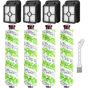 Dhoua Replacement Parts for Bissell CrossWave Pet Pro 2306A & CrossWave 1785 Series, 4 Pack Multi-Surface Pet Pro Brush Rolls + 4 Pack 1866 Vacuum Filters, Compare to Part 1613568&161-3568, 1608684 Dhoua Replacement Parts for Bissell CrossWave Pet Pro 2306A & CrossWave 1785 Series, 4 Pack Multi-Surface Pet Pro Brush Rolls + 4 Pack 1866 Vacuum Filters, Compare to Part 1613568&161-3568, 1608684