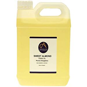 Absolute Aromas Sweet Almond Oil 2.5L Pure, Natural, Cruelty-Free. Vegan, No GMO Massage Base Oil and Moisturiser for Hair, Skin, Face and Nails Absolute Aromas Sweet Almond Oil 2.5L Pure, Natural, Cruelty-Free. Vegan, No GMO Massage Base Oil and Moisturiser for Hair, Skin, Face and Nails