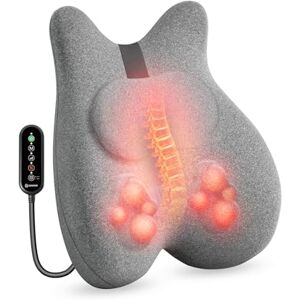 COMFIER Back Massager with Heat, Memory Foam Back Support Cushion with Shiatsu Massage, Ergonomic Lumbar Support with Graphene Heat, Neck Massager Gifts for Women, Mens Gifts COMFIER Back Massager with Heat, Memory Foam Back Support Cushion with Shiatsu Massage, Ergonomic Lumbar Support with Graphene Heat, Neck Massager Gifts for Women, Mens Gifts