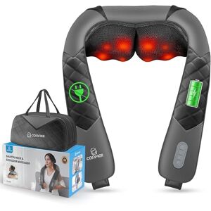 COMFIER Cordless Neck Massager with Heat, Back Massager for Pain Relief deep Tissue, 3D Shiatsu Neck Shoulder Massage Pillow with Carry Bag, Rechargeable Portable, Mens Gifts COMFIER Cordless Neck Massager with Heat, Back Massager for Pain Relief deep Tissue, 3D Shiatsu Neck Shoulder Massage Pillow with Carry Bag, Rechargeable Portable, Mens Gifts