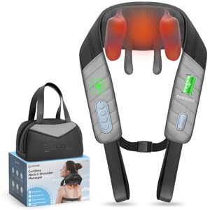 COMFIER Neck Massager with Heat, Deep Tissue 4D Kneading, Portable, Shiatsu Massager for Neck, Back, Shoulder, Foot and Leg, Suitable for Women and Men, Birthday Gifts COMFIER Neck Massager with Heat, Deep Tissue 4D Kneading, Portable, Shiatsu Massager for Neck, Back, Shoulder, Foot and Leg, Suitable for Women and Men, Birthday Gifts