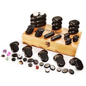 Master Massage Equipment Master Massage Deluxe Hot Stone Set Including Basalt Volcano Rocks, Marble Cold Stones, and Chakra Balancing Tools Ultimate All-in-One Package Kit for Hot Stone Massage Therapy at Home 60 Pcs Master Massage Equipment Master Massage Deluxe Hot Stone Set Including Basalt Volcano Rocks, Marble Cold Stones, and Chakra Balancing Tools Ultimate All-in-One Package Kit for Hot Stone Massage Therapy at Home 60 Pcs