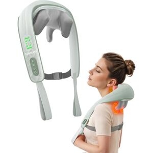 Snailax Cordless Neck Massager with Heat, 3D Shiatsu Shoulder Massager for Pain Relief, Gifts for Mom Dad,Lightweight Portable Pillow Massagers for Neck,Back,Leg (Green) Snailax Cordless Neck Massager with Heat, 3D Shiatsu Shoulder Massager for Pain Relief, Gifts for Mom Dad,Lightweight Portable Pillow Massagers for Neck,Back,Leg (Green)