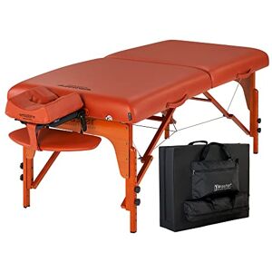 Master Massage Equipment Master Massage 79cm Santana Pro Portable Massage Table Package, Memory Foam Cushioning, Reiki Leg Panels, Mountain Red- Tattoo Table- Spa Bed- Folding Massage Table- Facial Bed Master Massage Equipment Master Massage 79cm Santana Pro Portable Massage Table Package, Memory Foam Cushioning, Reiki Leg Panels, Mountain Red- Tattoo Table- Spa Bed- Folding Massage Table- Facial Bed