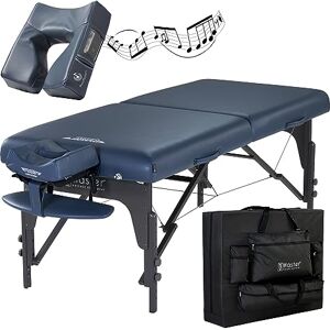 Master Massage Equipment Master Massage 71cm Montclair Wider Portable Massage Table W/Bluetooth Music Face Cushion Massage Couch Foldable Beauty Bed Lash Bed Spa Couch Physiotherapy Bed, Royal Blue Master Massage Equipment Master Massage 71cm Montclair Wider Portable Massage Table W/Bluetooth Music Face Cushion Massage Couch Foldable Beauty Bed Lash Bed Spa Couch Physiotherapy Bed, Royal Blue