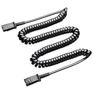 POLY Plantronics 38051-03 3 m QD QD Extension Cable for Headset Black POLY Plantronics 38051-03 3 m QD QD Extension Cable for Headset Black