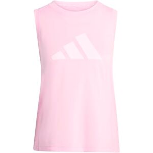 adidas Women's Train Essentials Big Performance Logo Training Tank Top, True Pink/Clear Pink, XXS adidas Women's Train Essentials Big Performance Logo Training Tank Top, True Pink/Clear Pink, XXS