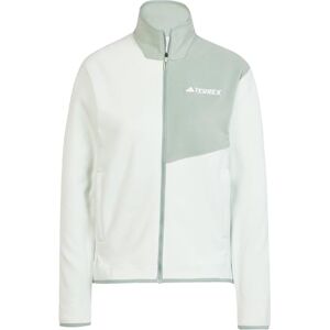 adidas Women's Terrex Multi Full Zip Fleece Jacket, Linen Green/Silver Green, S adidas Women's Terrex Multi Full Zip Fleece Jacket, Linen Green/Silver Green, S
