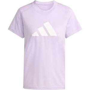 adidas Women's Train Essentials Big Performance Logo Training Tee, Powder Plum/White, XS adidas Women's Train Essentials Big Performance Logo Training Tee, Powder Plum/White, XS