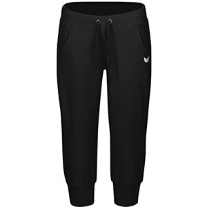 Erima Women's Casual Basics Cropped Sweatpants With Waistband Black, Size 42 Erima Women's Casual Basics Cropped Sweatpants With Waistband Black, Size 42