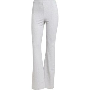 adidas Women's ESSENTIALS SMALL LOGO FLARED LEGGINGS, light grey heather/white, XL adidas Women's ESSENTIALS SMALL LOGO FLARED LEGGINGS, light grey heather/white, XL