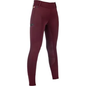 HKM Women's Livigno Silicone Full Seat Riding Leggings, Bordeaux, 32 HKM Women's Livigno Silicone Full Seat Riding Leggings, Bordeaux, 32
