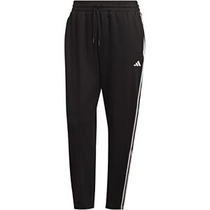 adidas Women's AEROREADY Made4Training 7/8 Knit 3-Stripes Tapered Pants, Black/White, XS adidas Women's AEROREADY Made4Training 7/8 Knit 3-Stripes Tapered Pants, Black/White, XS