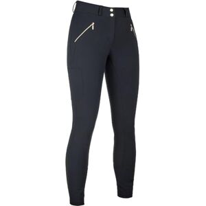HKM Women's Lia High Waist Silicone Full seat Riding Breeches, Black, 22 HKM Women's Lia High Waist Silicone Full seat Riding Breeches, Black, 22