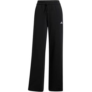 adidas Women's Essentials Small Logo Feel Cozy Open Hem Pants, Black/White, S adidas Women's Essentials Small Logo Feel Cozy Open Hem Pants, Black/White, S