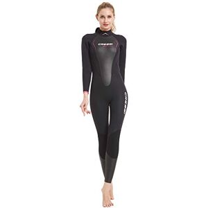 CRESSI Altum Wetsuit Lady 3 mm One-Piece or Shorty Wetsuit for Women, Black/Pink, X-Large/5 ,XLV435955 CRESSI Altum Wetsuit Lady 3 mm One-Piece or Shorty Wetsuit for Women, Black/Pink, X-Large/5 ,XLV435955