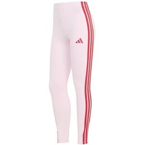 adidas Women's Essentials 3-Stripes Cotton Leggings, Clear Pink/Pure Ruby, XS adidas Women's Essentials 3-Stripes Cotton Leggings, Clear Pink/Pure Ruby, XS