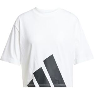 adidas Women's Essentials Big Logo Boyfriend T-Shirt, White/Black, XS adidas Women's Essentials Big Logo Boyfriend T-Shirt, White/Black, XS