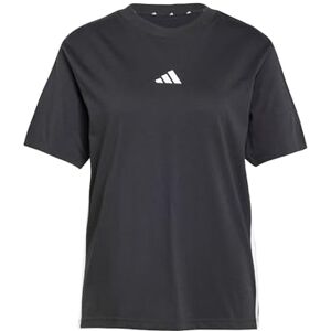 adidas Women's Essentials 3-Stripes Cotton T-Shirt, Black/White, XXS adidas Women's Essentials 3-Stripes Cotton T-Shirt, Black/White, XXS