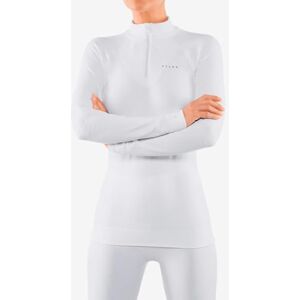 FALKE Women's Maximum Warm High Zip Neck W L/s Sh Functional Yarn Quick Dry 1 Piece Base Layer Top, White 2860, XS FALKE Women's Maximum Warm High Zip Neck W L/s Sh Functional Yarn Quick Dry 1 Piece Base Layer Top, White 2860, XS