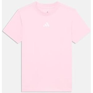adidas Women's Essentials 3-Stripes Cotton T-Shirt, Clear Pink/White, XL adidas Women's Essentials 3-Stripes Cotton T-Shirt, Clear Pink/White, XL
