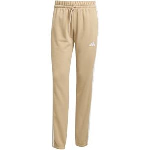adidas Women's Essentials 3-Stripes French Terry Cuffed Pants, Warm Sandstone/White, XS adidas Women's Essentials 3-Stripes French Terry Cuffed Pants, Warm Sandstone/White, XS
