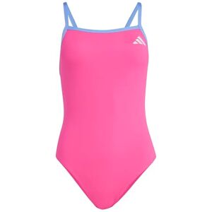 adidas Women's Thin Straps V-Back Swimsuit, Shock Pink, 42 adidas Women's Thin Straps V-Back Swimsuit, Shock Pink, 42