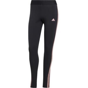 adidas Women's 3 Stripes Leggings , BLACK/semi pink spark, XXS adidas Women's 3 Stripes Leggings , BLACK/semi pink spark, XXS