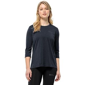 Jack Wolfskin Women's Crosstrail 3/4 T W Hiking Shirt, Night Blue, M Jack Wolfskin Women's Crosstrail 3/4 T W Hiking Shirt, Night Blue, M