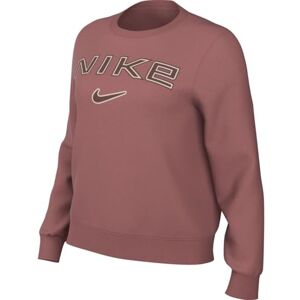 Nike HM9754-634 SPORTSWEAR PHOENIX FLEECE Sweatshirt Women's Canyon Pink/Lt Orewood Brn/Red Sepia Size XL Nike HM9754-634 SPORTSWEAR PHOENIX FLEECE Sweatshirt Women's Canyon Pink/Lt Orewood Brn/Red Sepia Size XL