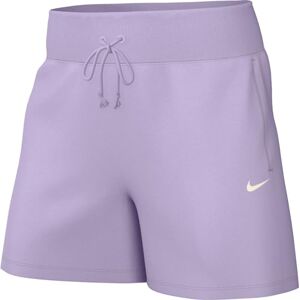 Nike FD1409-511 Sportswear Phoenix Fleece Shorts Women's Violet Mist/Sail Size L Nike FD1409-511 Sportswear Phoenix Fleece Shorts Women's Violet Mist/Sail Size L